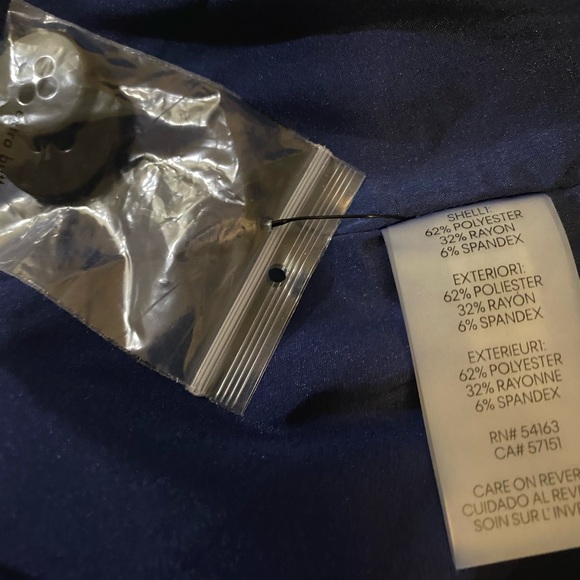 KARL LAGERFELD - BLUE DRESS WITH BLACK TRIM - Picture 8 of 9